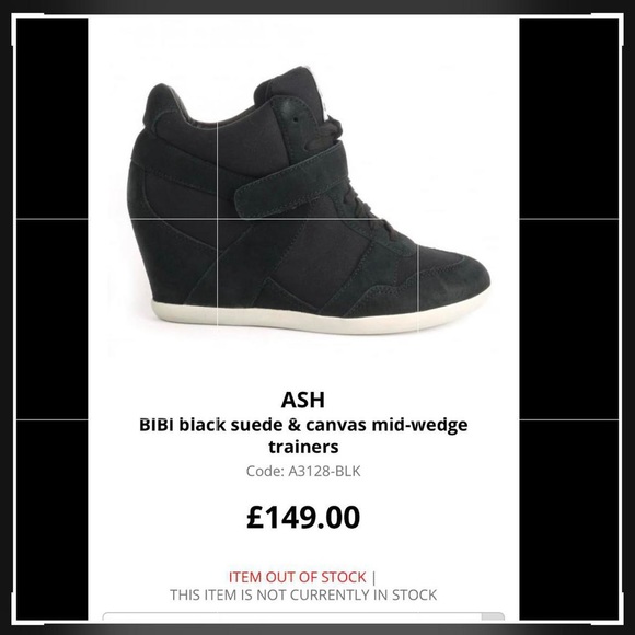 ASH inc Women's Bowie Sneaker. High top sneaker wedges - Picture 2 of 4